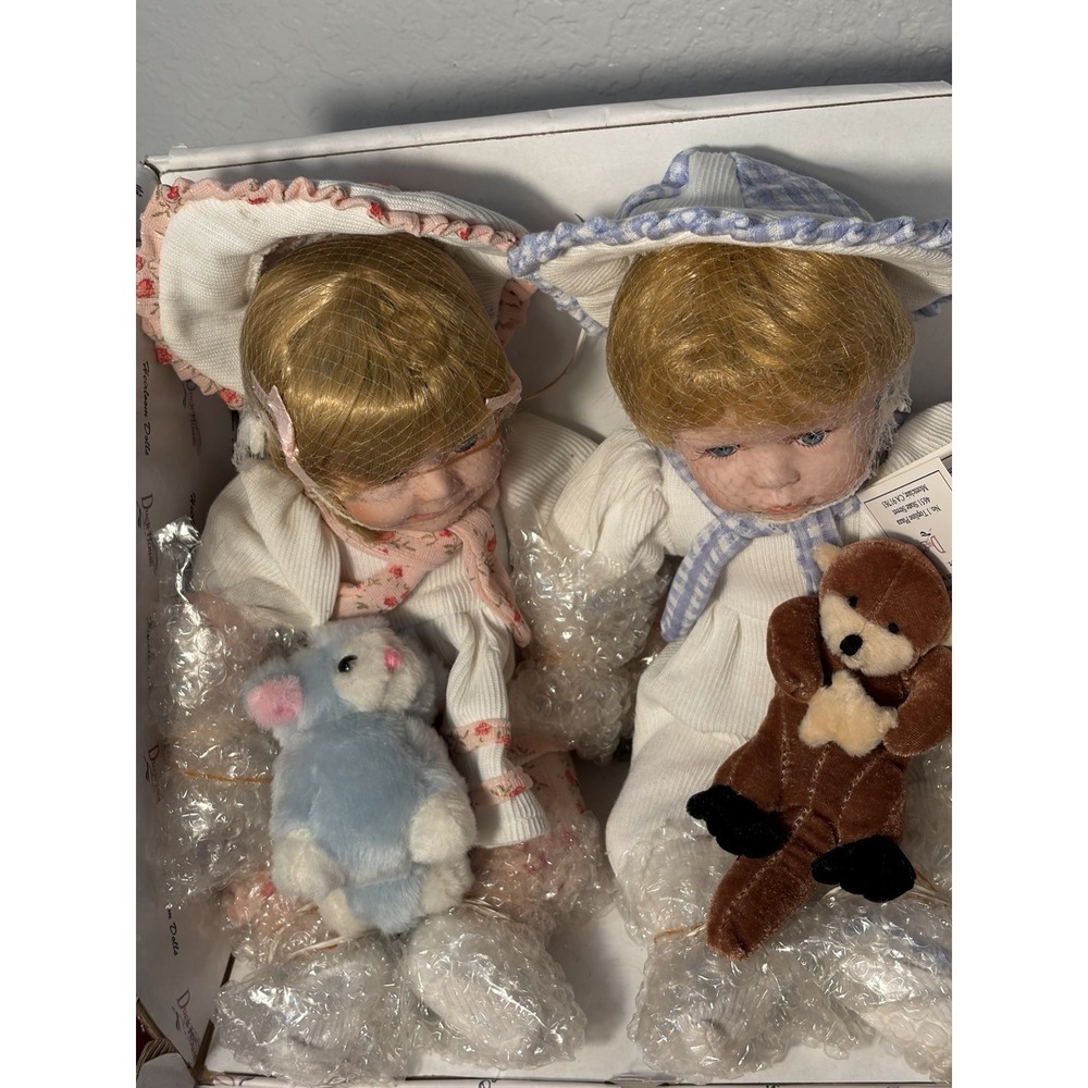 Duck House Heirloom Dolls 961/5000 Numbered Boy & Girl Set Becca & Blake NIB - Picture 13 of 16